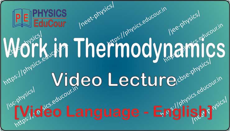 Work-in-Thermodynamics Video Lecture