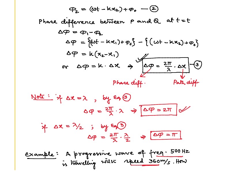 Relation Between Phase Difference and Path Difference 2